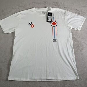 Umbro Nicholas‎ Latifi Shirt Mens Large White Williams Racing Canada Graphic NEW
